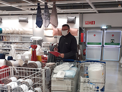 Kevin shopping